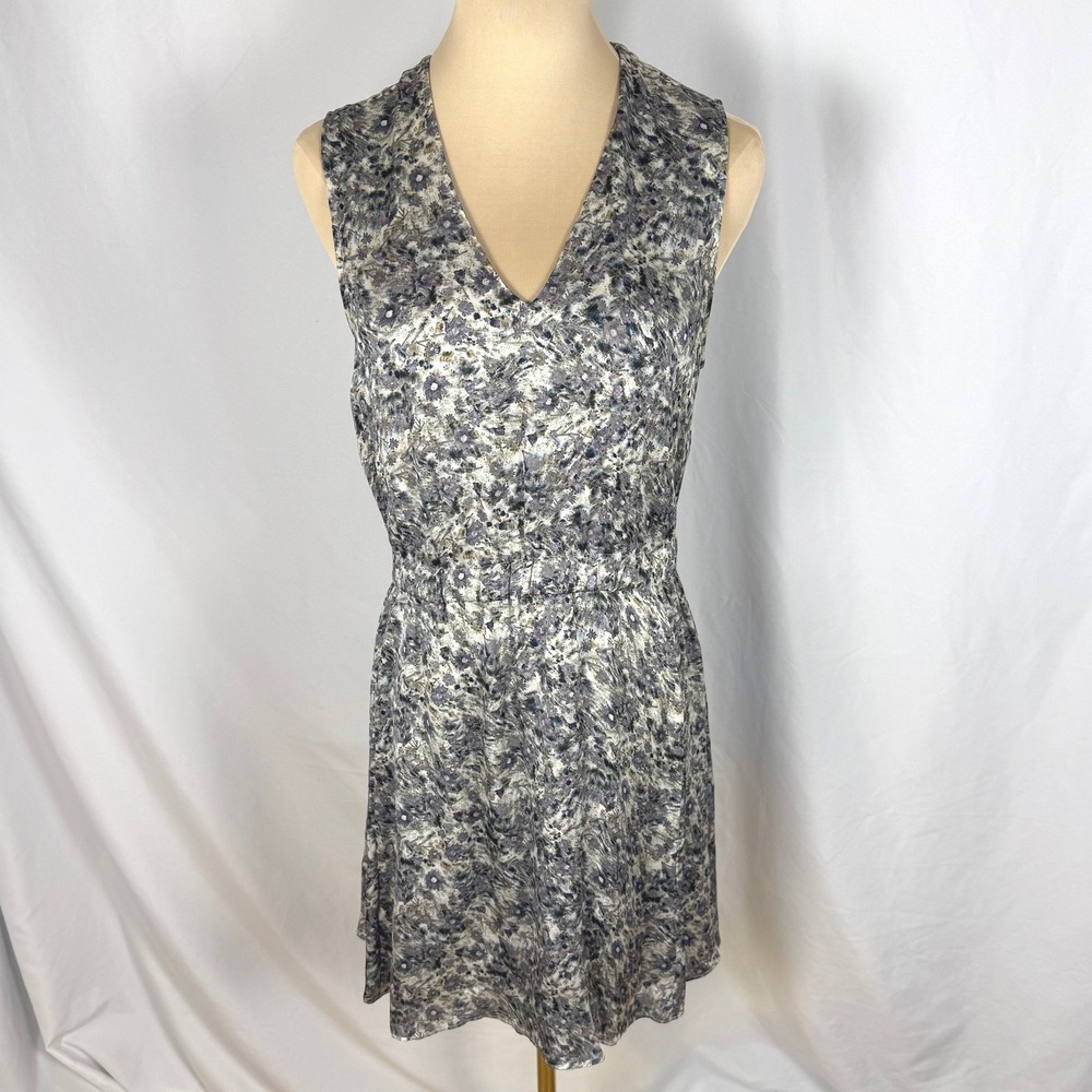 Theyskens' Theory Double Silk Drajee Igem Ditsy Floral Mini Dress Sz S EUC Indie